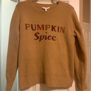 Tan “Pumpkin Spice” Pullover Sweater